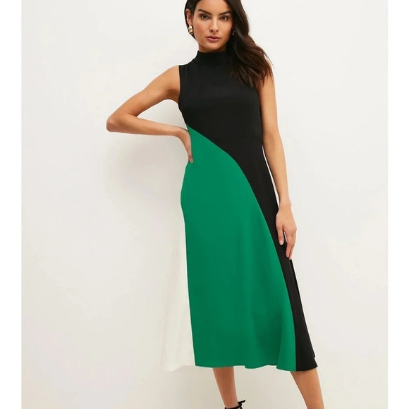 Karen Millen color block midi dress